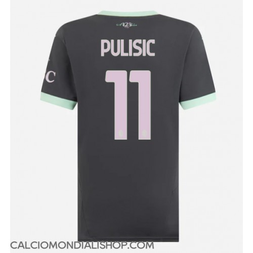 Maglie da calcio AC Milan Christian Pulisic #11 Terza Maglia Femminile 2024-25 Manica Corta